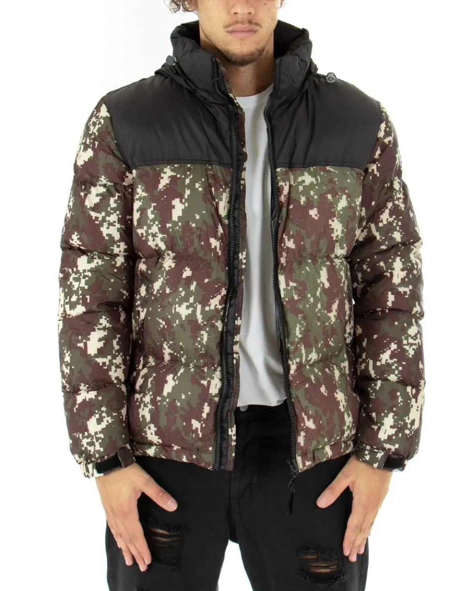 Giubbotto Uomo Bomber Militare Giacca Imbottita Trapuntata GIOSAL-G2631A