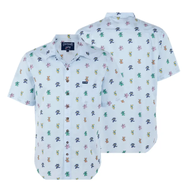 Grateful Dead | Woven Button Down | Dancing Bears