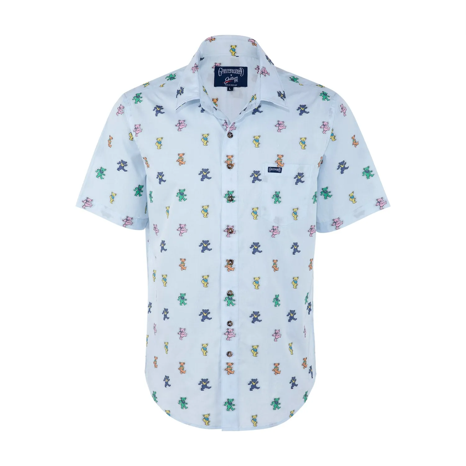 Grateful Dead | Woven Button Down | Dancing Bears