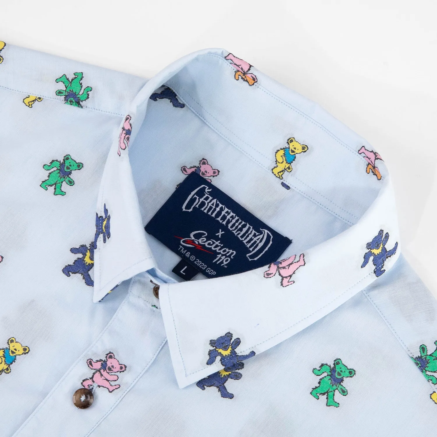 Grateful Dead | Woven Button Down | Dancing Bears