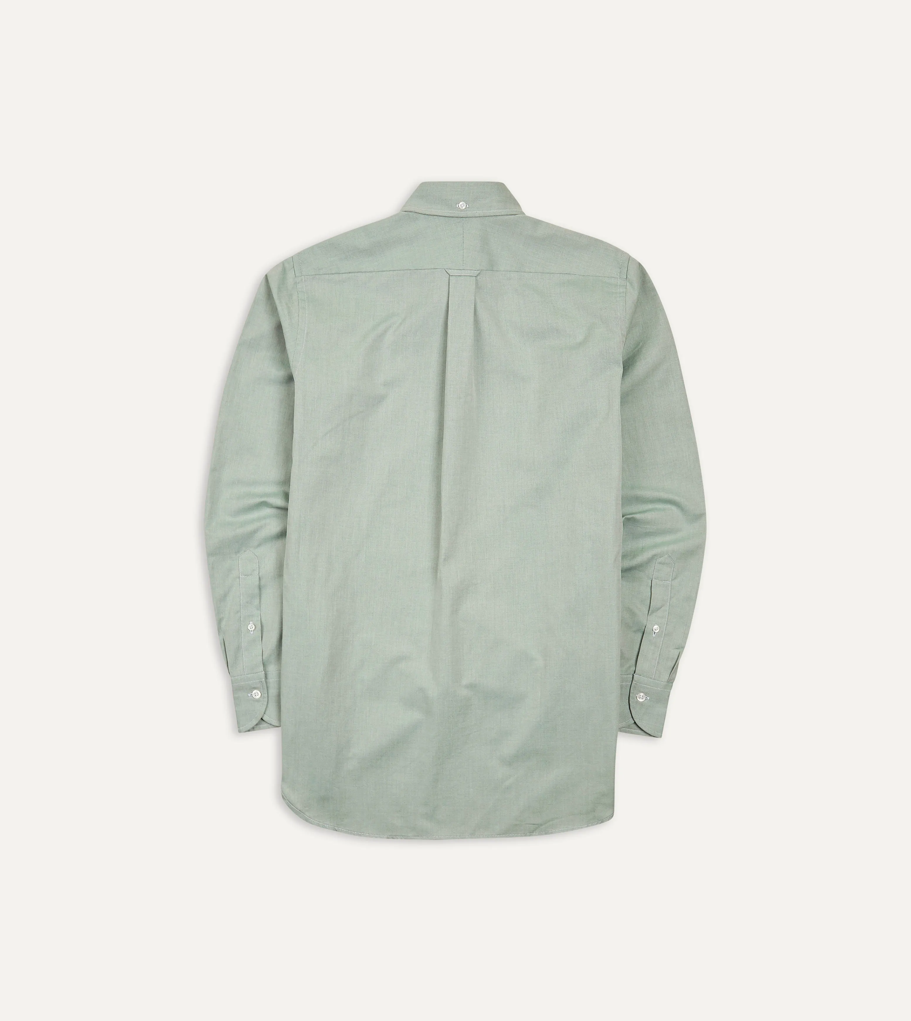 Green Pinpoint Oxford Cotton Cloth Button-Down Shirt