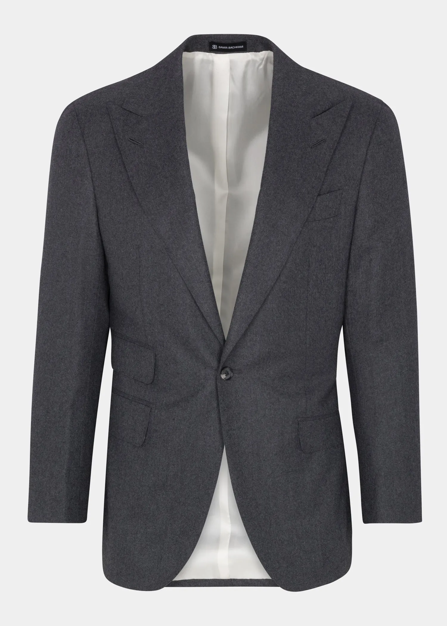 Grey Single Breasted Jacket