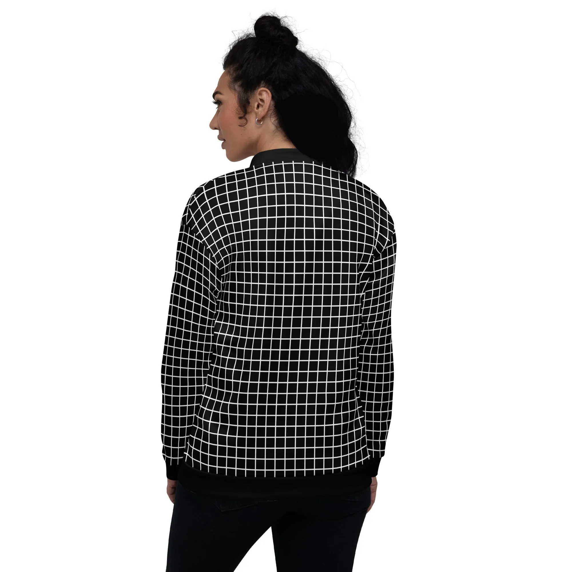 Grid at Air Mass Zero Unisex Bomber Jacket