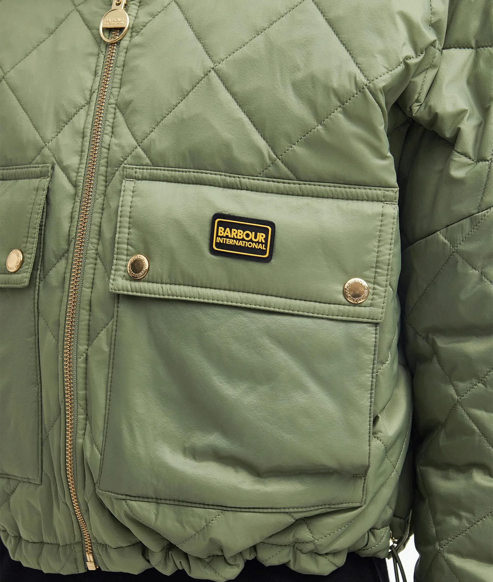 Hamilton Quilted Bomber Jacket - Green