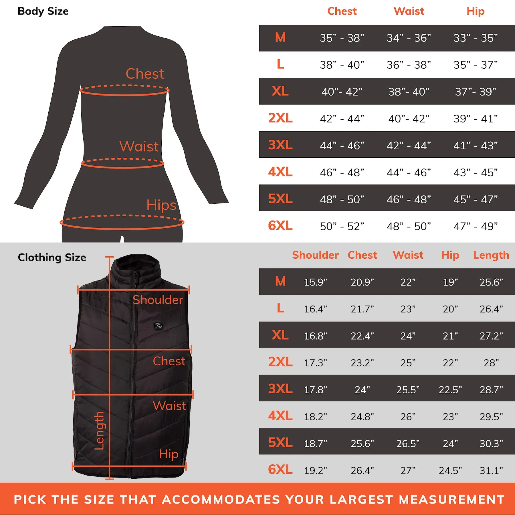 Heated Vest | Insulated Electric Warming Jacket for Hiking, Hunting, Outdoor Activities (Battery Not Included)