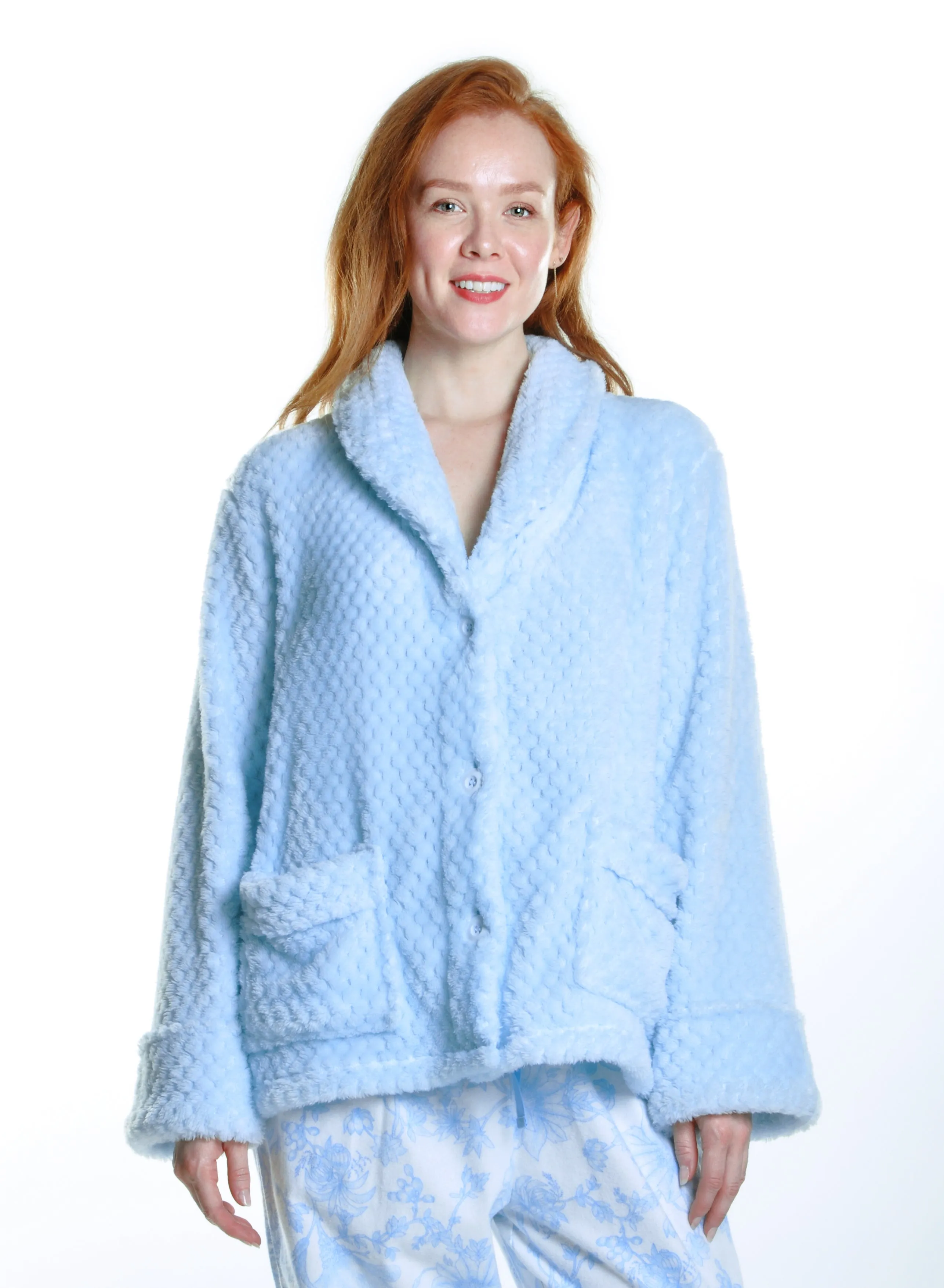 Honeycomb Fleece Bed Jacket