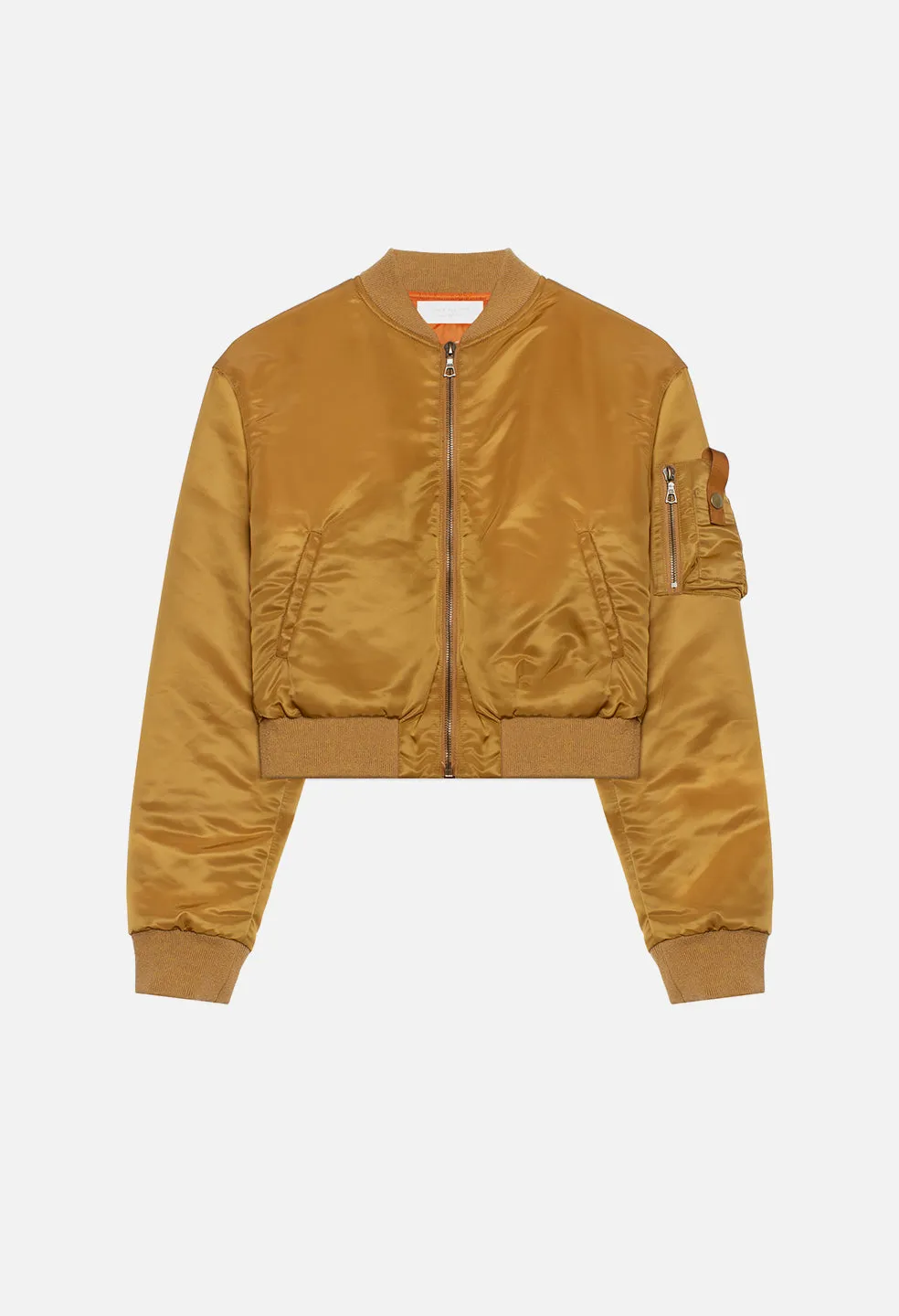 Hunter Cropped Bomber / Gold