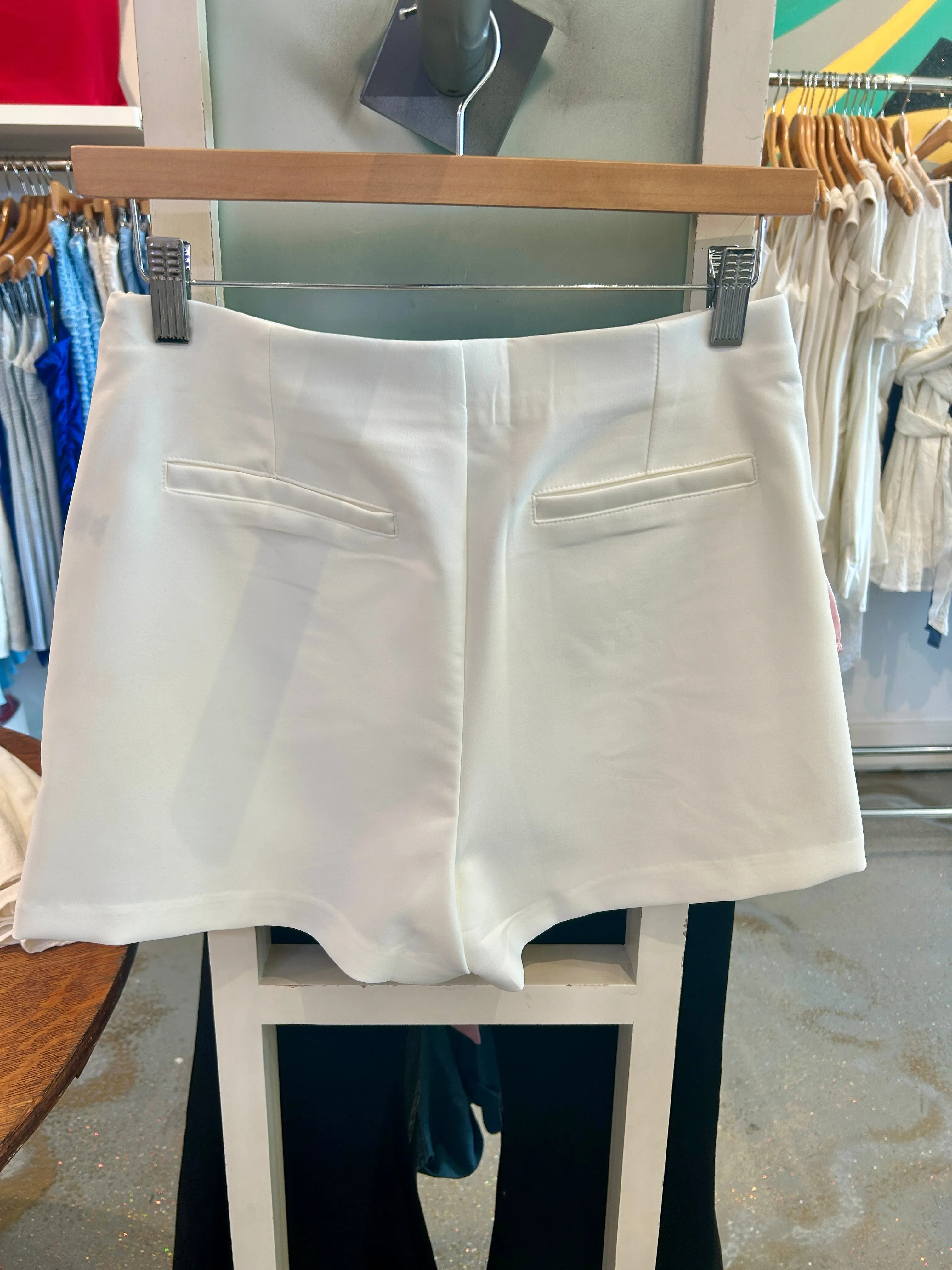 Ivory over lap skort