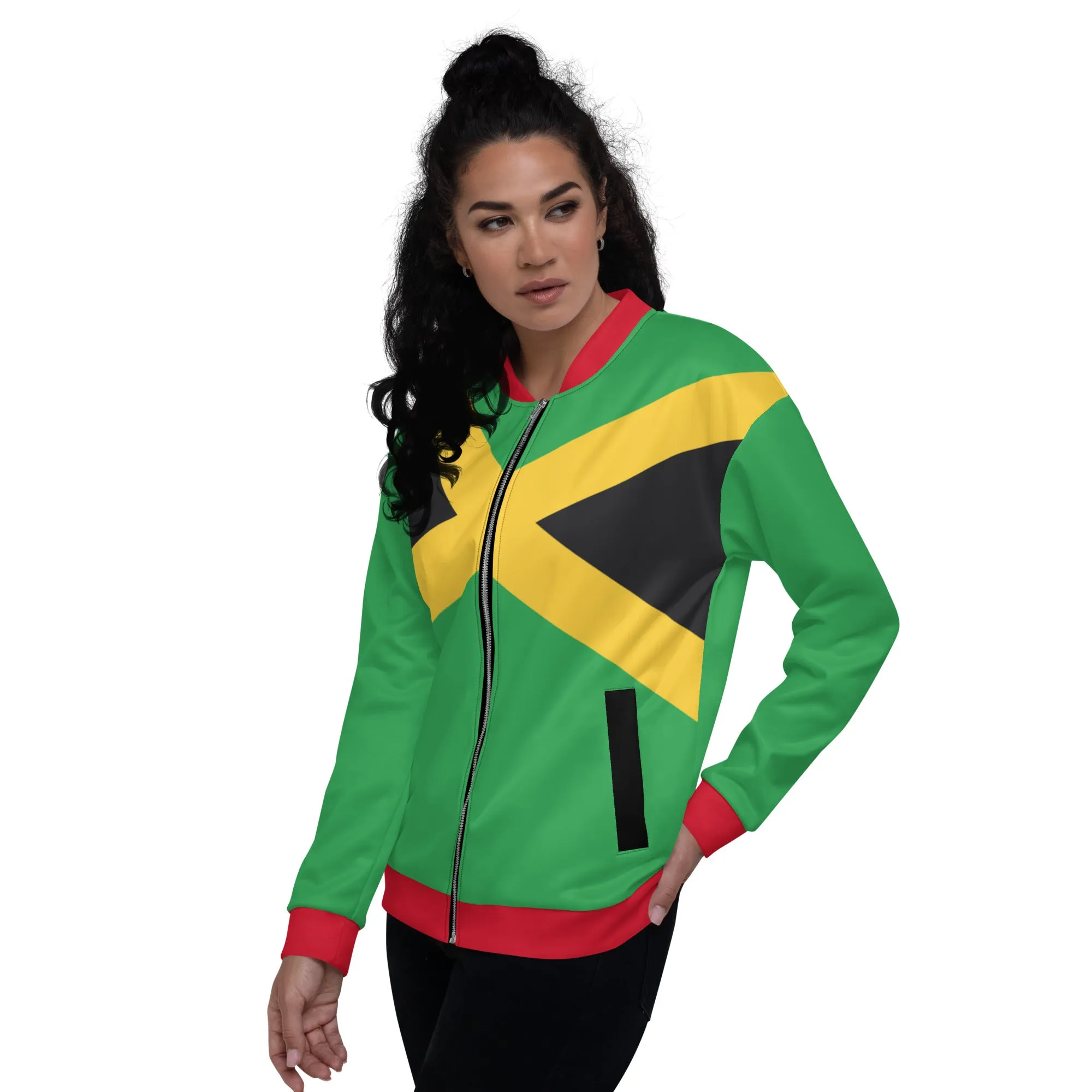 Jamaica Bomber Jacket / Unisex Jacket For Jamaica Lover / Jamaican Style