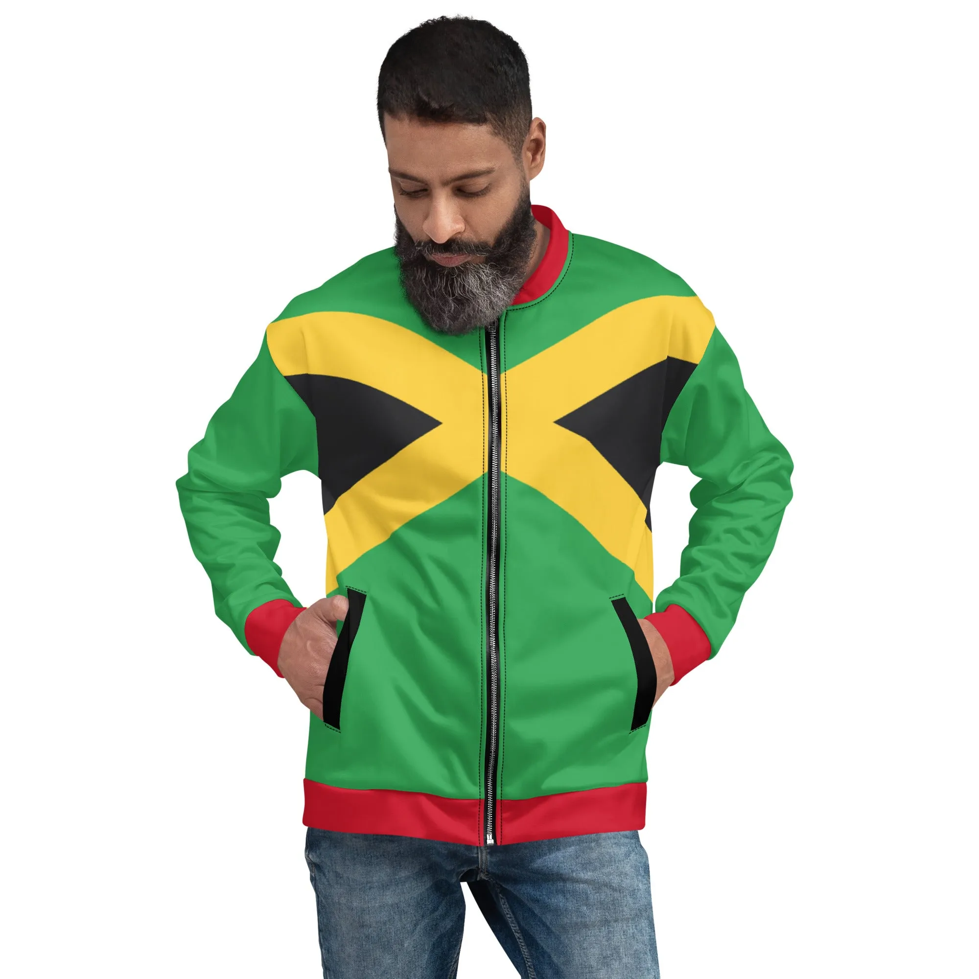 Jamaica Bomber Jacket / Unisex Jacket For Jamaica Lover / Jamaican Style