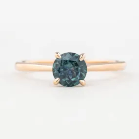 Jane Ring 1.08ct Montana Sapphire Ring 14K Rose Gold, One of a kind