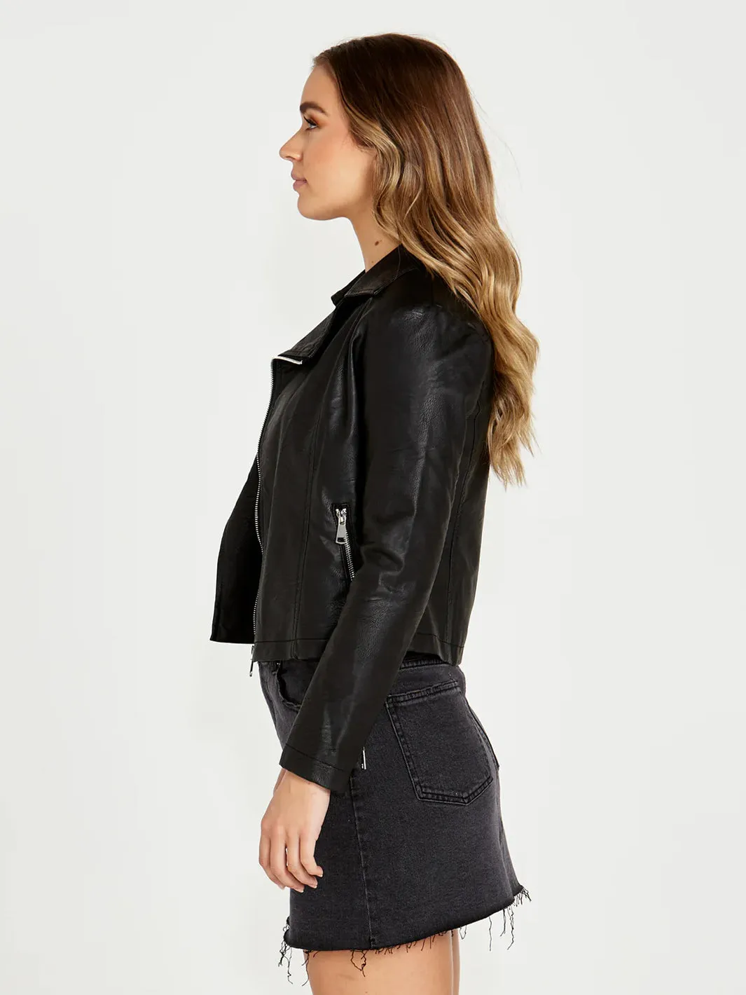 Jovie PU Biker Jacket