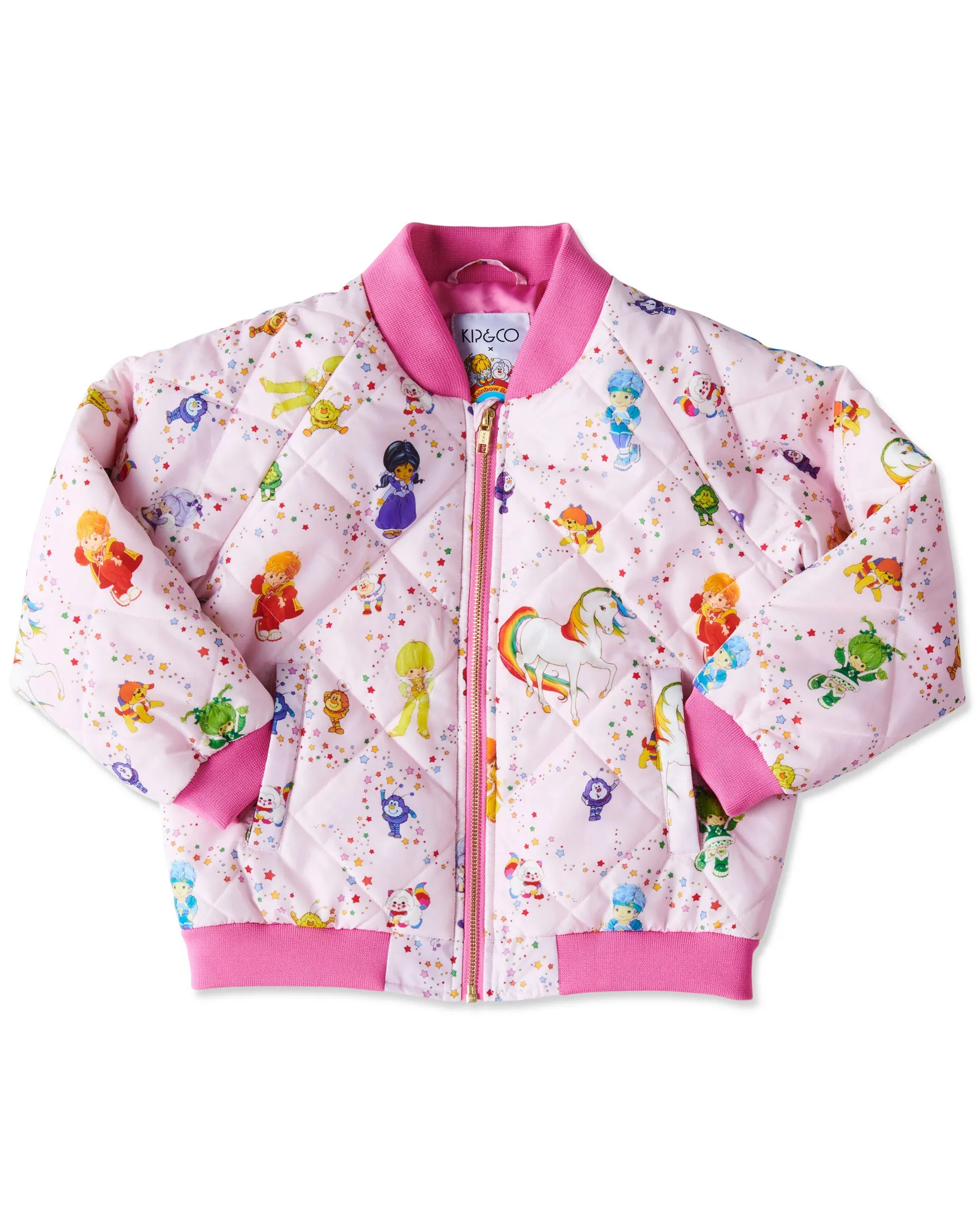 Kip & Co X Rainbow Brite | Rainbow Brite Star Shower Bomber Jacket.