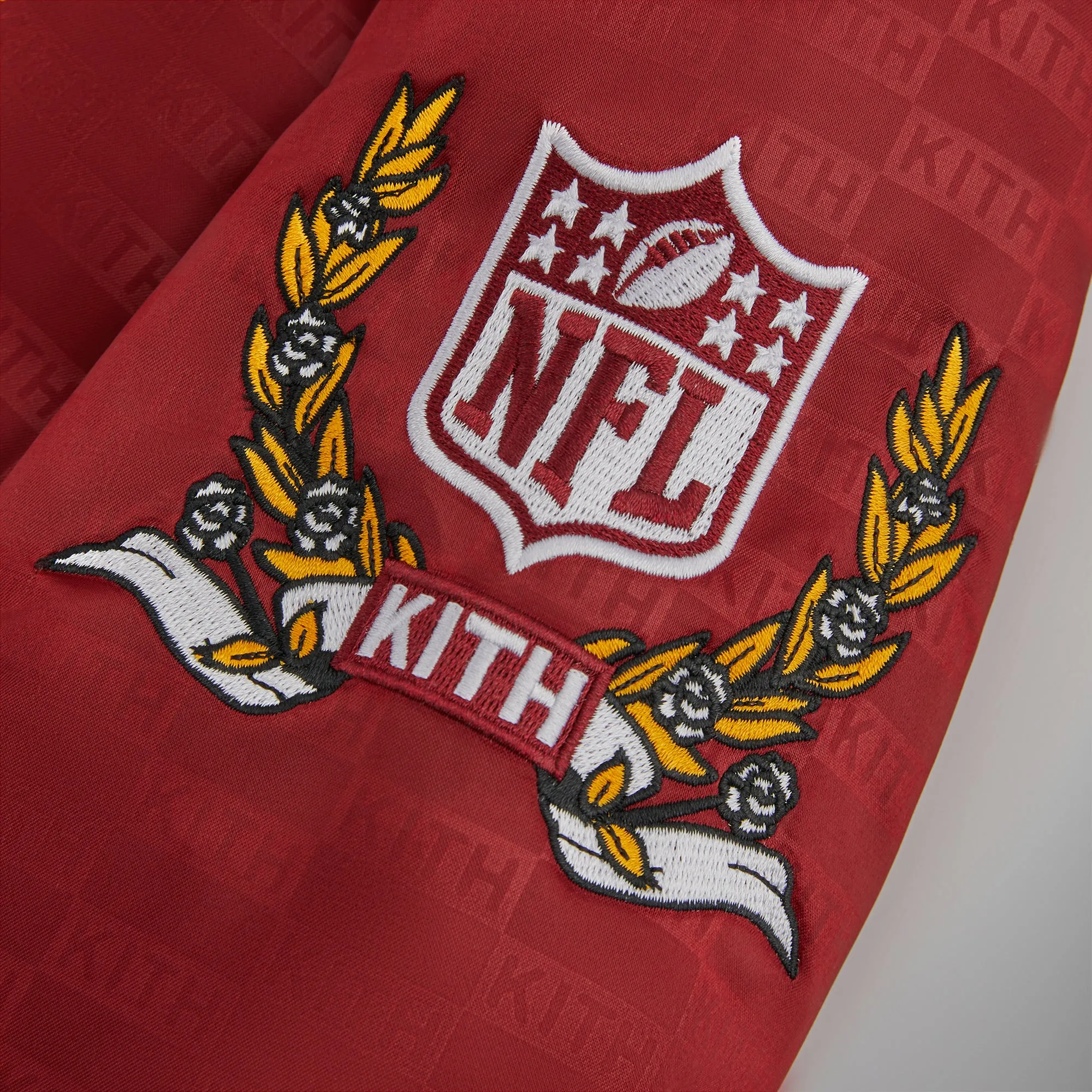 Kith for the NFL: Commanders Satin Bomber Jacket - Prompt