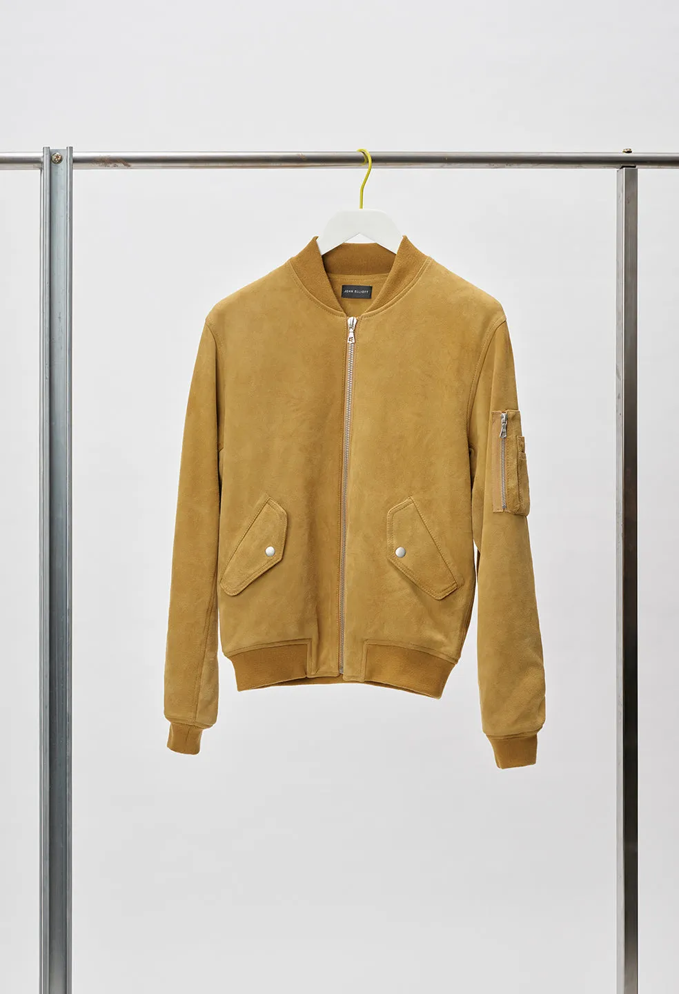 Leather Bogota Bomber / Tan Suede