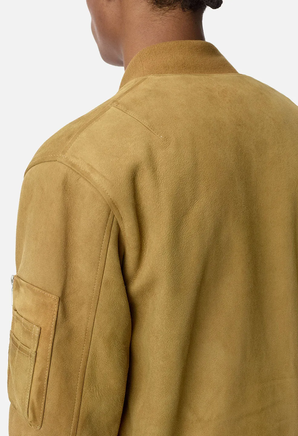 Leather Bogota Bomber / Tan Suede