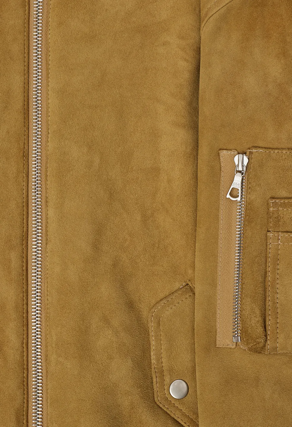 Leather Bogota Bomber / Tan Suede