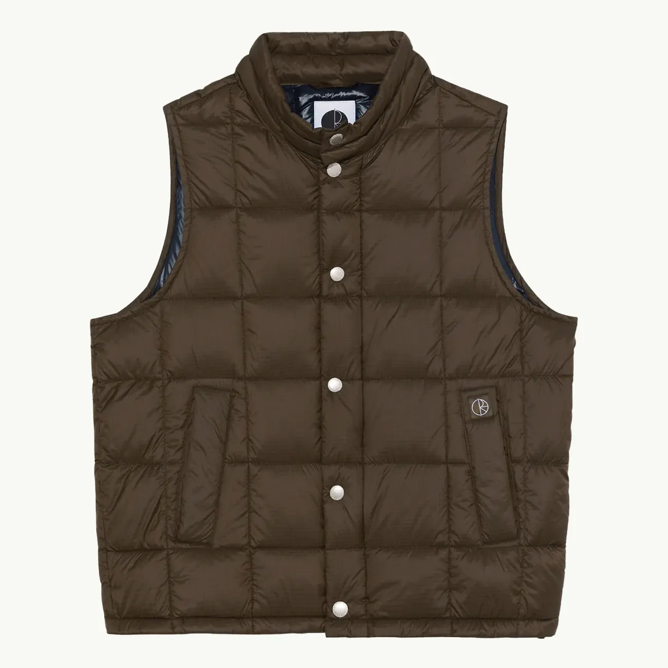 LIGHTWEIGHT PUFFER VEST BROWN