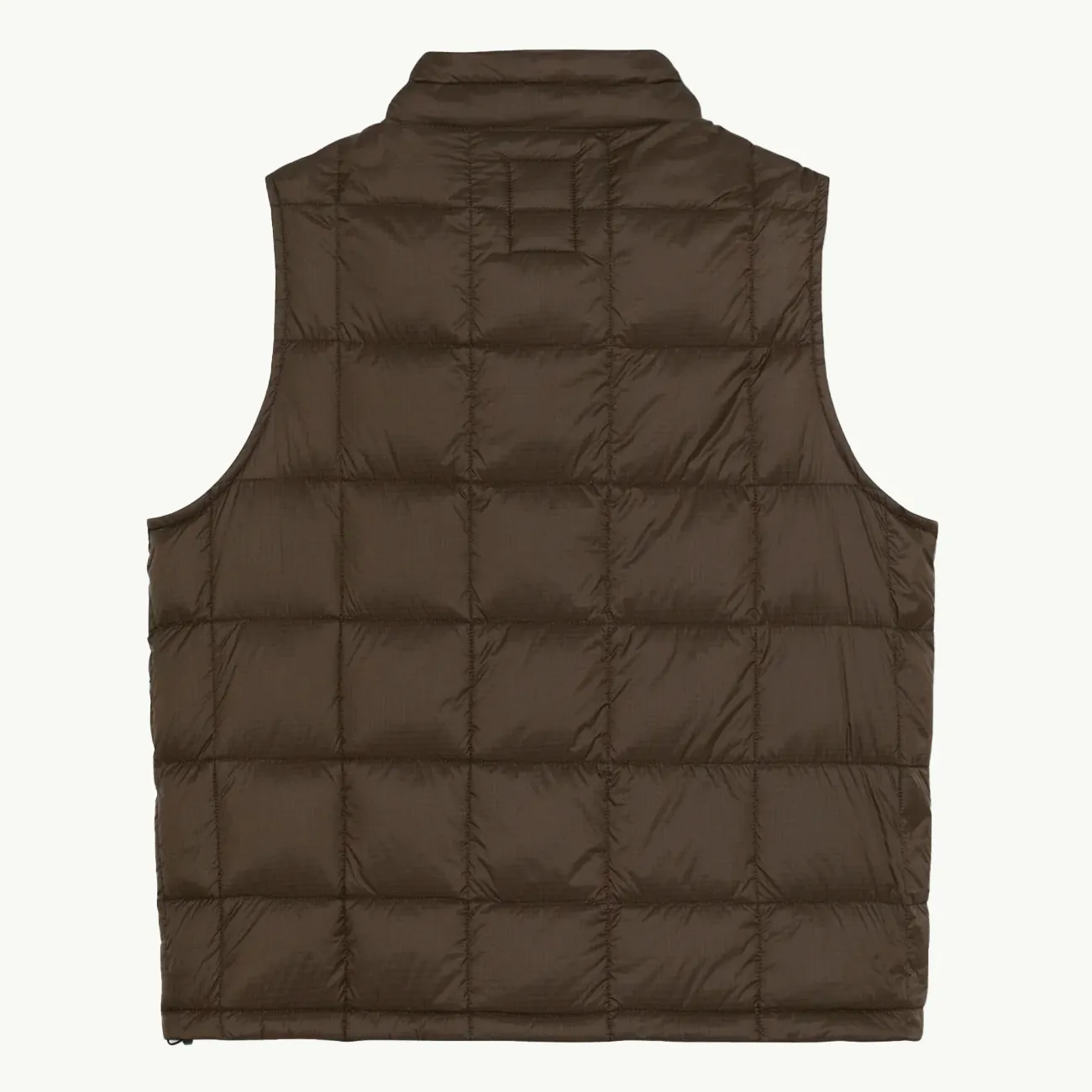 LIGHTWEIGHT PUFFER VEST BROWN