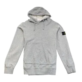 Men's Applique Logo Hoodie Grey Size XXL