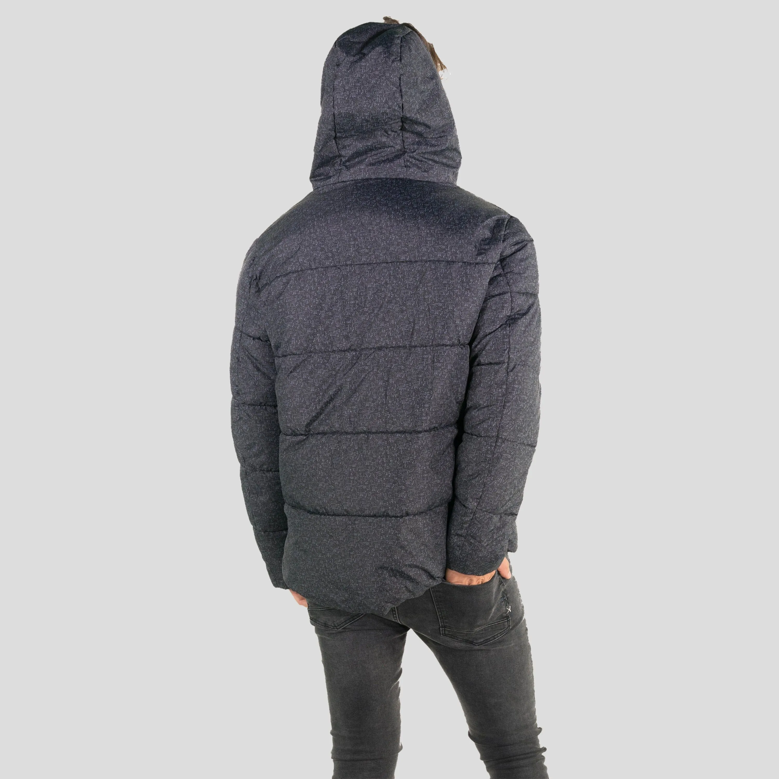 Men's Heather Print Puffer Jacket - FINAL SALE