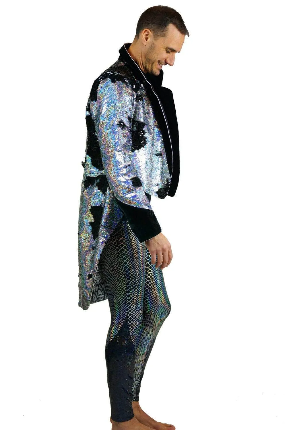 Mens Sequin Tailcoat