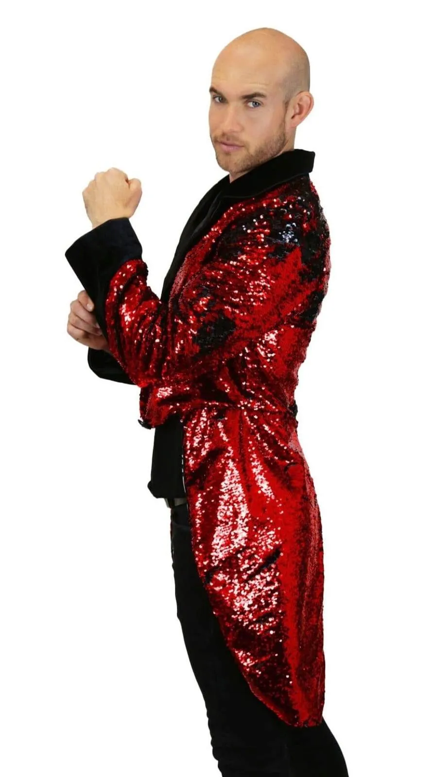 Mens Sequin Tailcoat