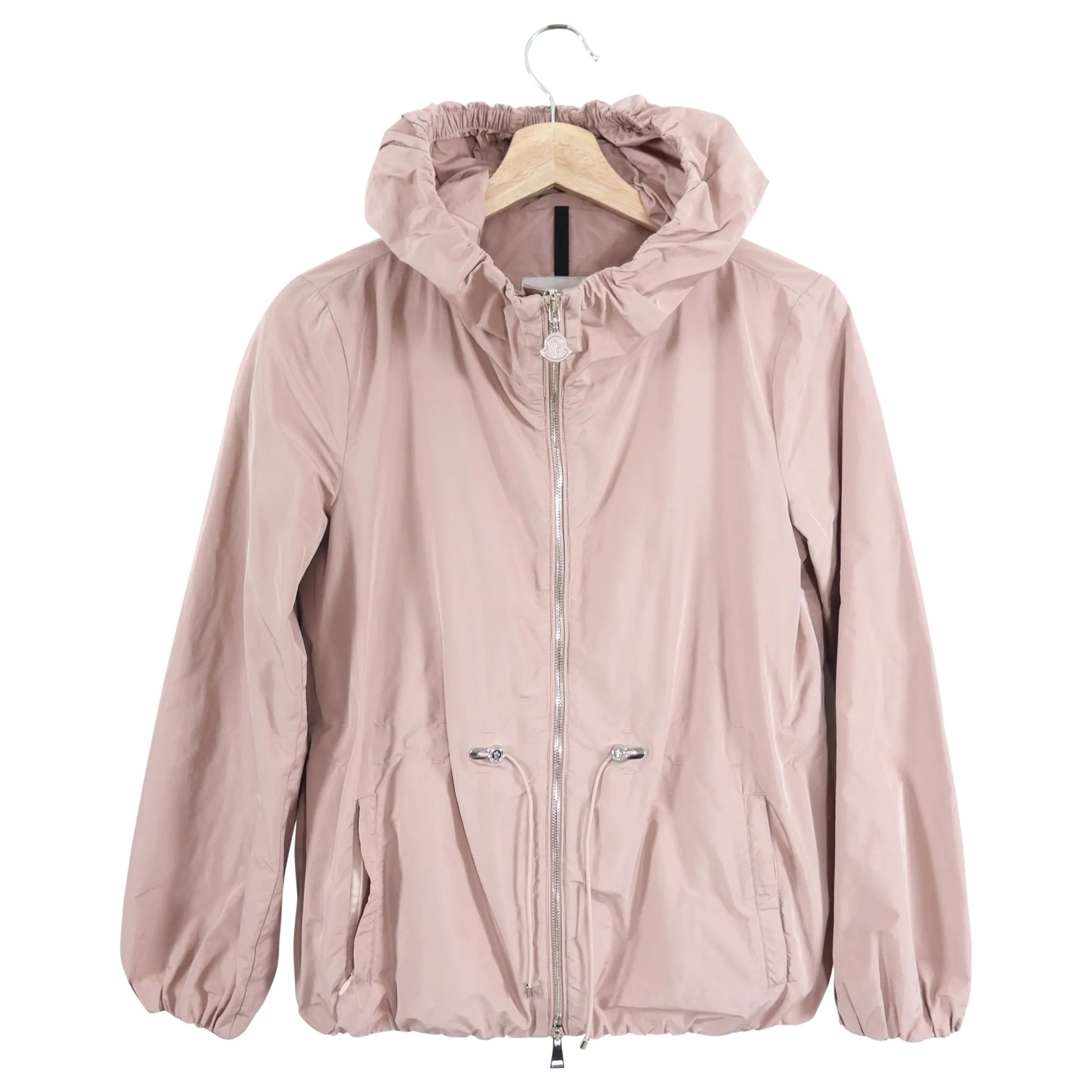 Moncler Quartz Pink Light Nylon Hooded Jacket - XS (0/2)