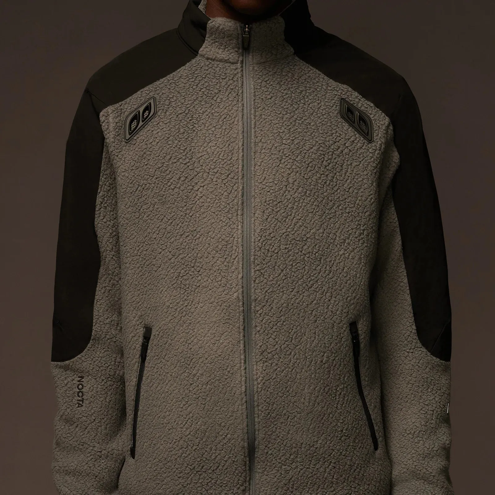 Nike x NOCTA Tahr Sherpa Zip-Up Jacket Iron Grey