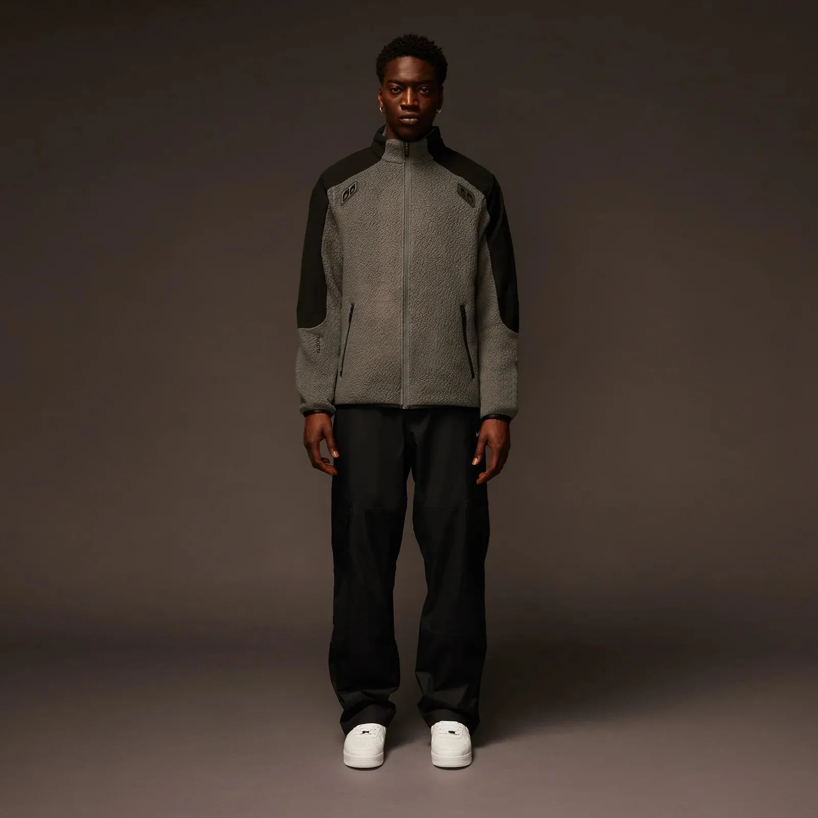 Nike x NOCTA Tahr Sherpa Zip-Up Jacket Iron Grey