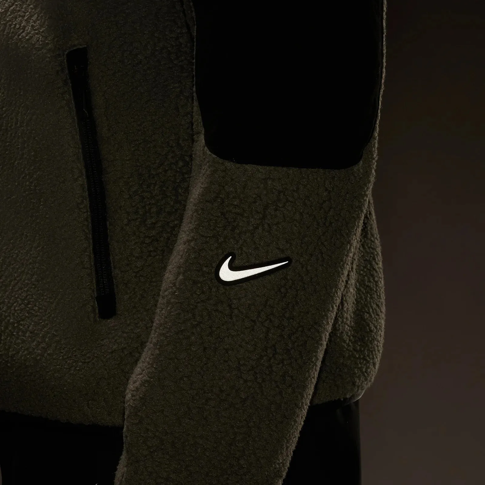 Nike x NOCTA Tahr Sherpa Zip-Up Jacket Iron Grey