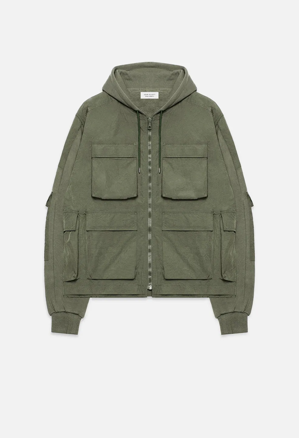 Nylon Paneled Jacket / Olive