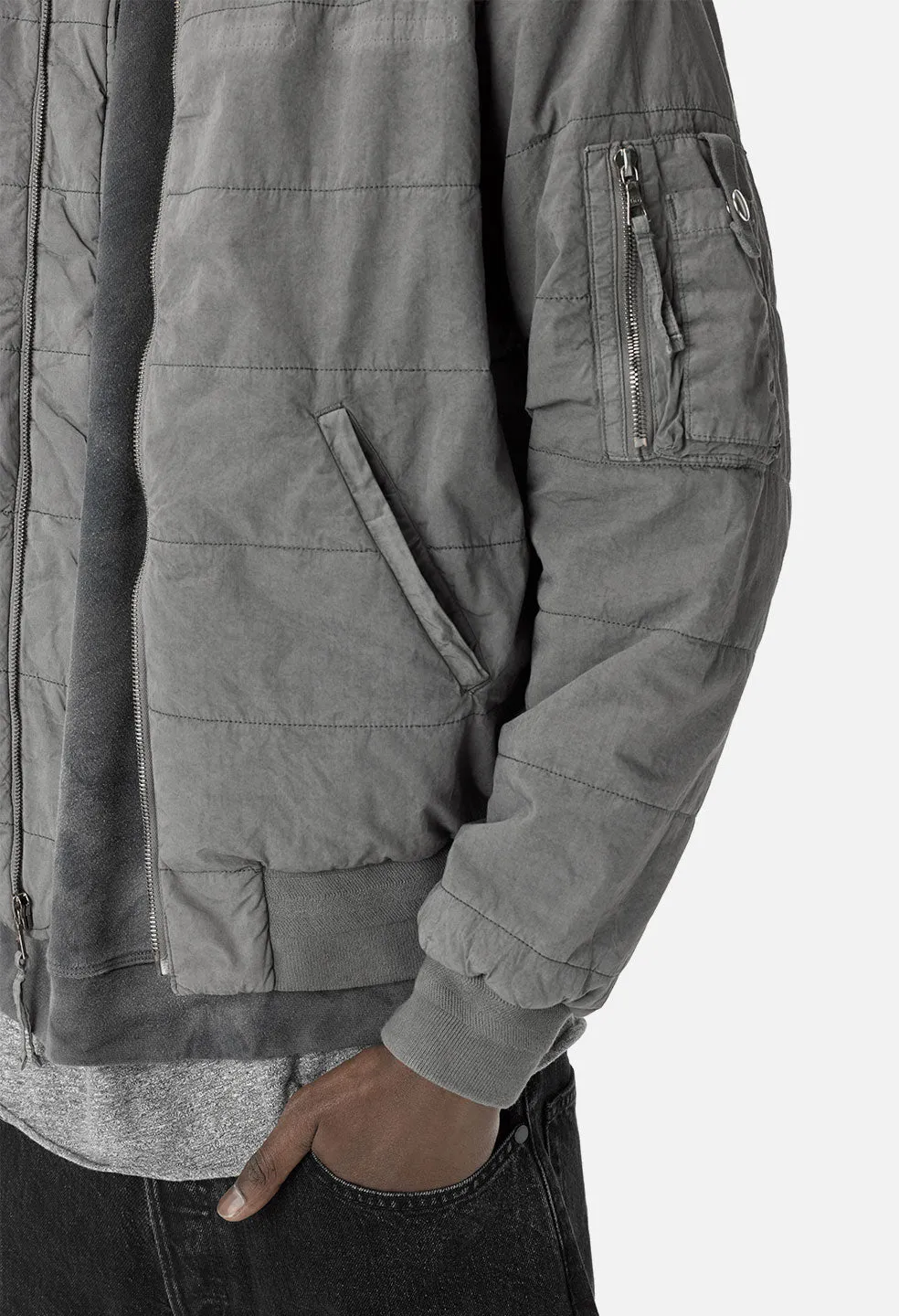 Padded Bomber / Charcoal