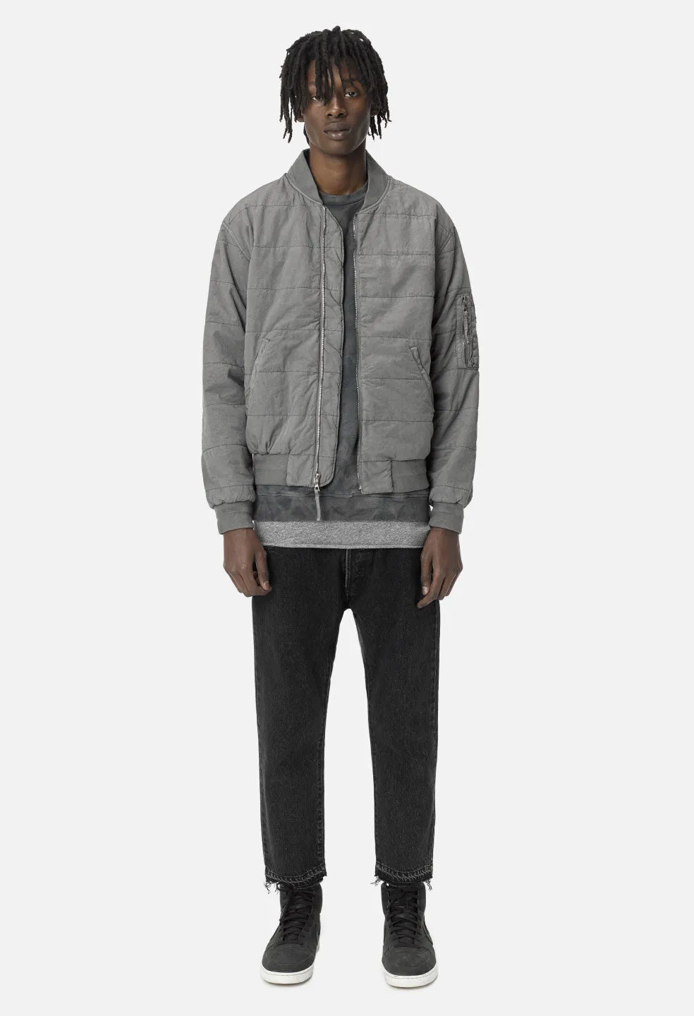 Padded Bomber / Charcoal