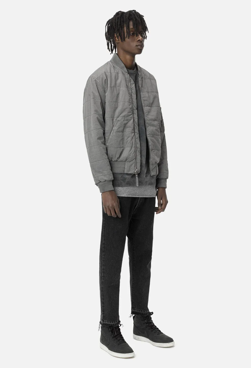 Padded Bomber / Charcoal