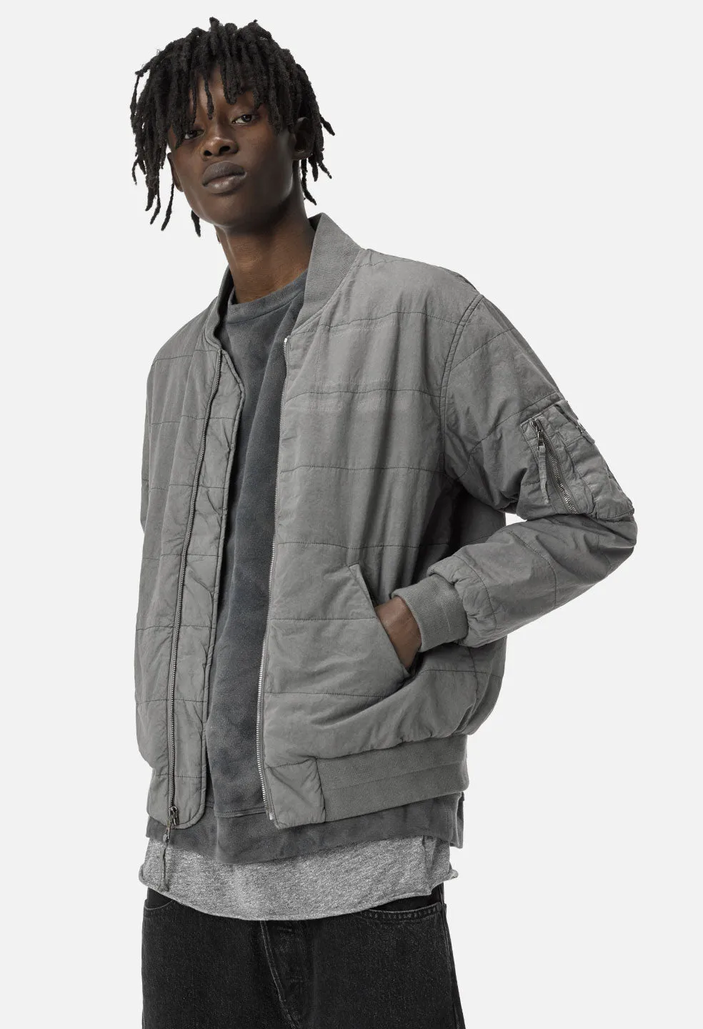 Padded Bomber / Charcoal