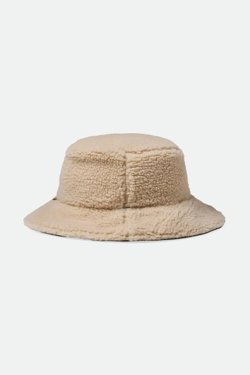 Petra Reversible Bucket Hat - Praire Floral/Dove Sherpa