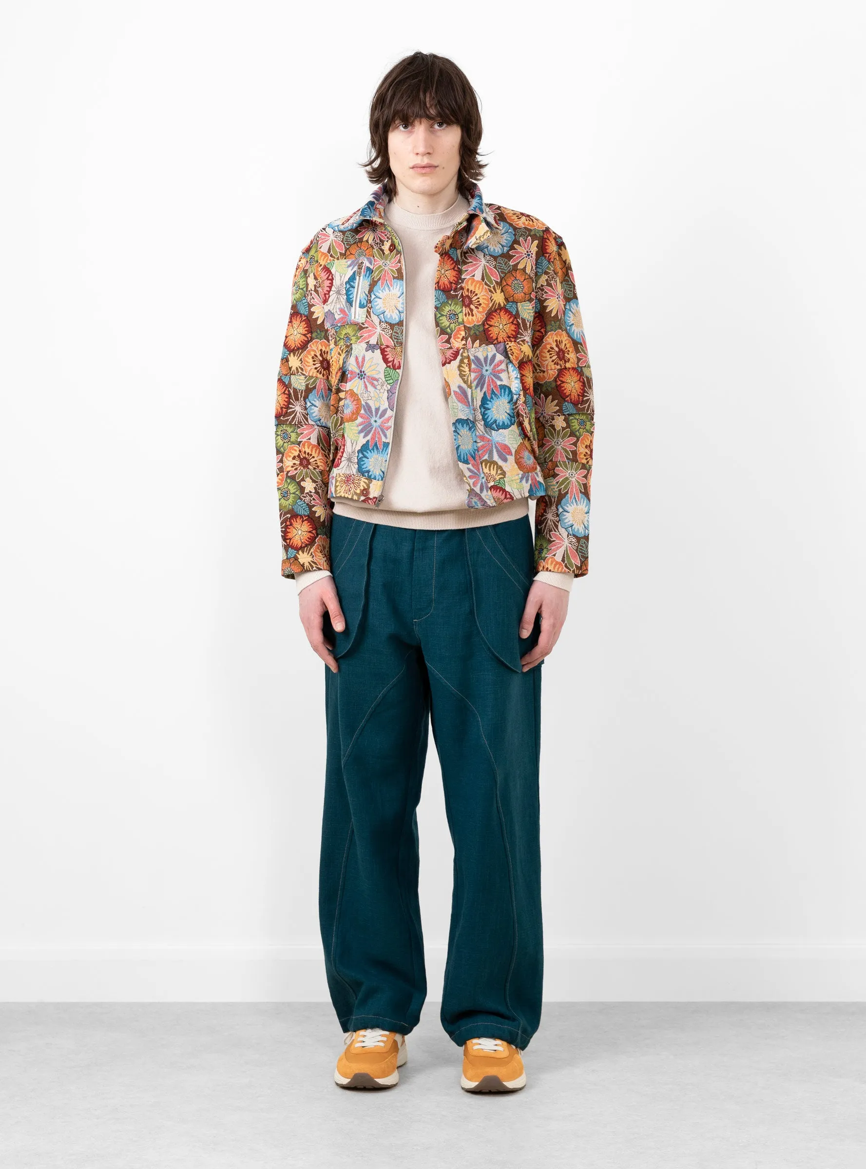 Pine Blouson Jacket Floral Melange