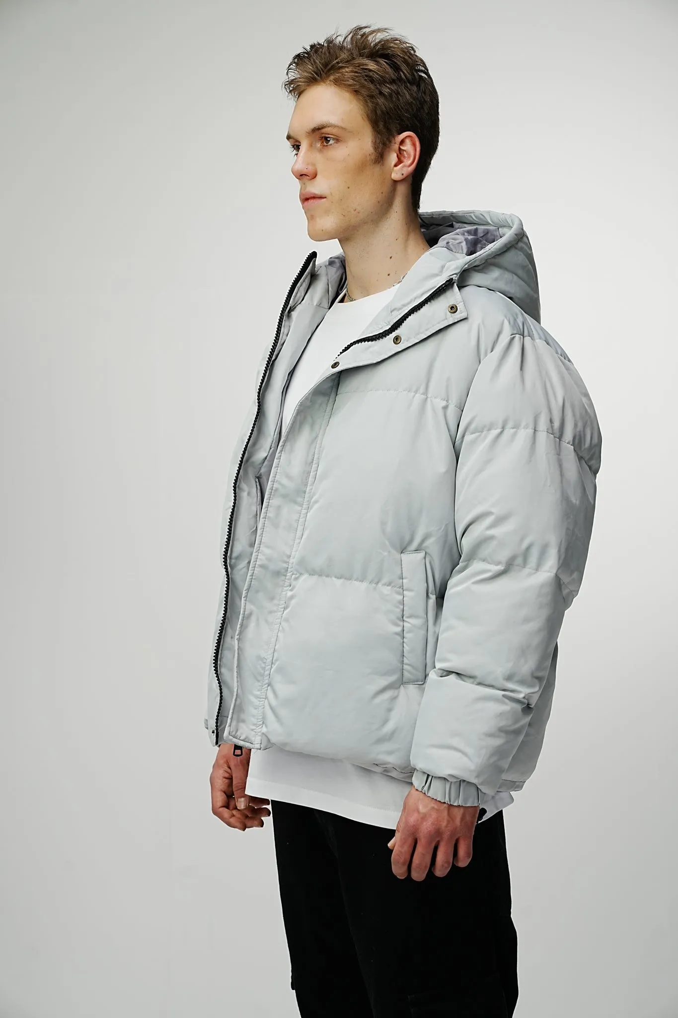 Premium Observer Puffer Jacket - Cloudy Gray