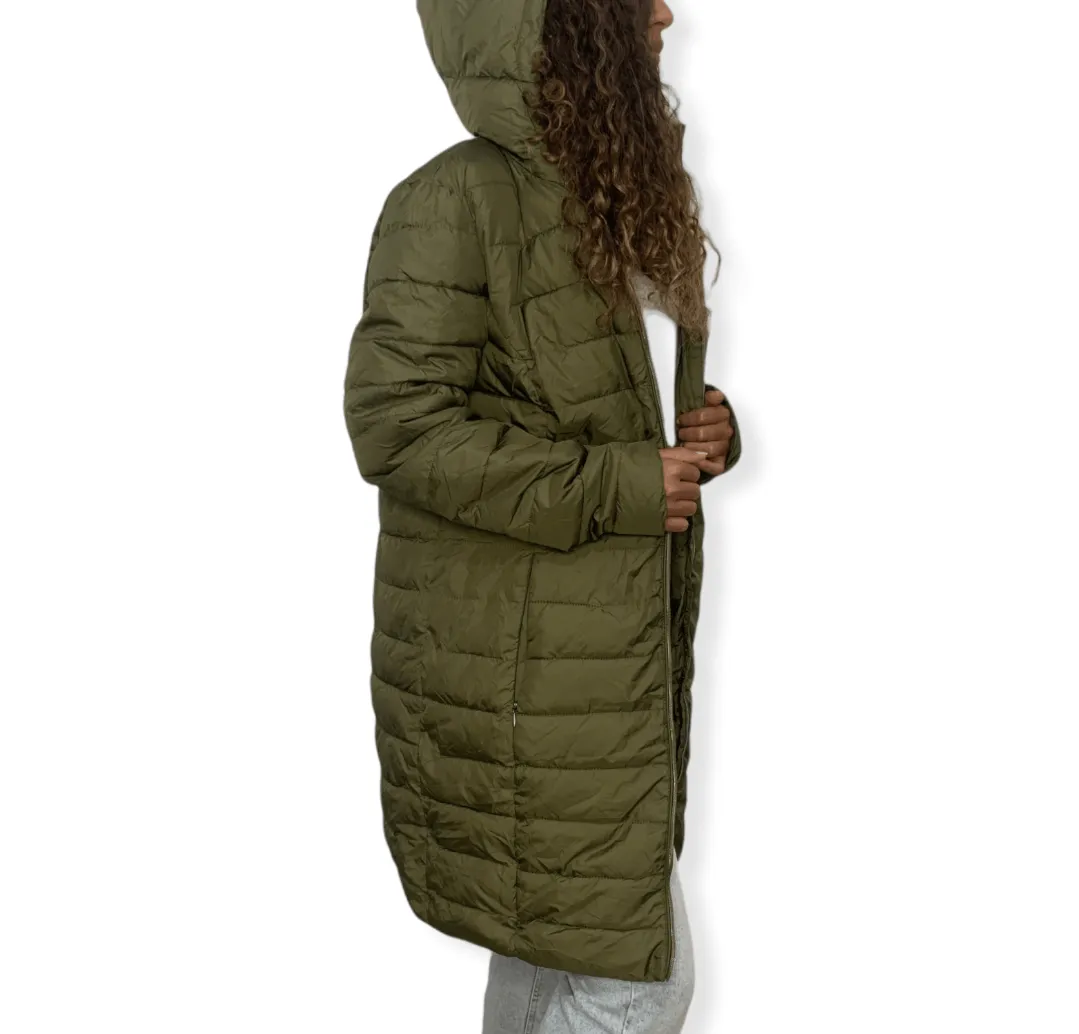 Puffer Women Coat - Olive