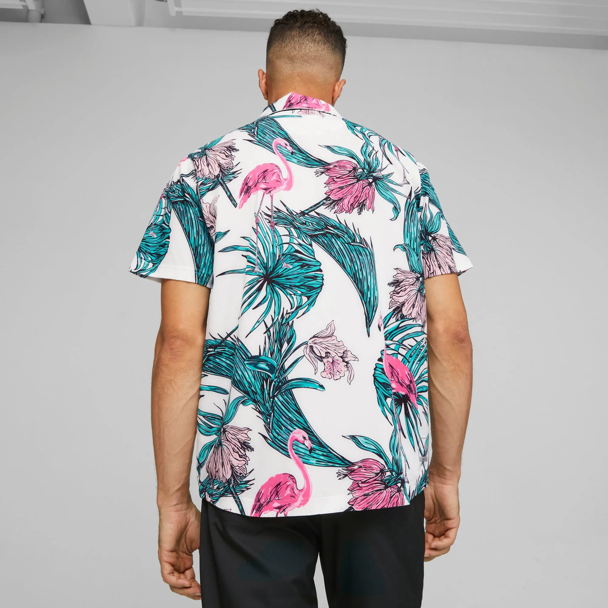 Puma x PTC Print Button Down Golf Shirt