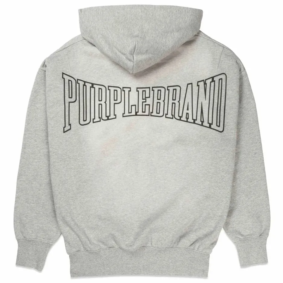 Purple Brand Mwt Fleece Po Heavyweight Hoodie (Heather Grey) P401-MFHG224