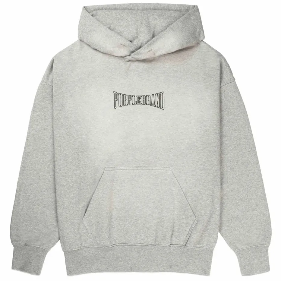 Purple Brand Mwt Fleece Po Heavyweight Hoodie (Heather Grey) P401-MFHG224