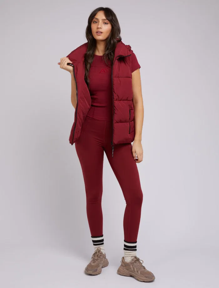 Remi Luxe Puffer Vest (Port)