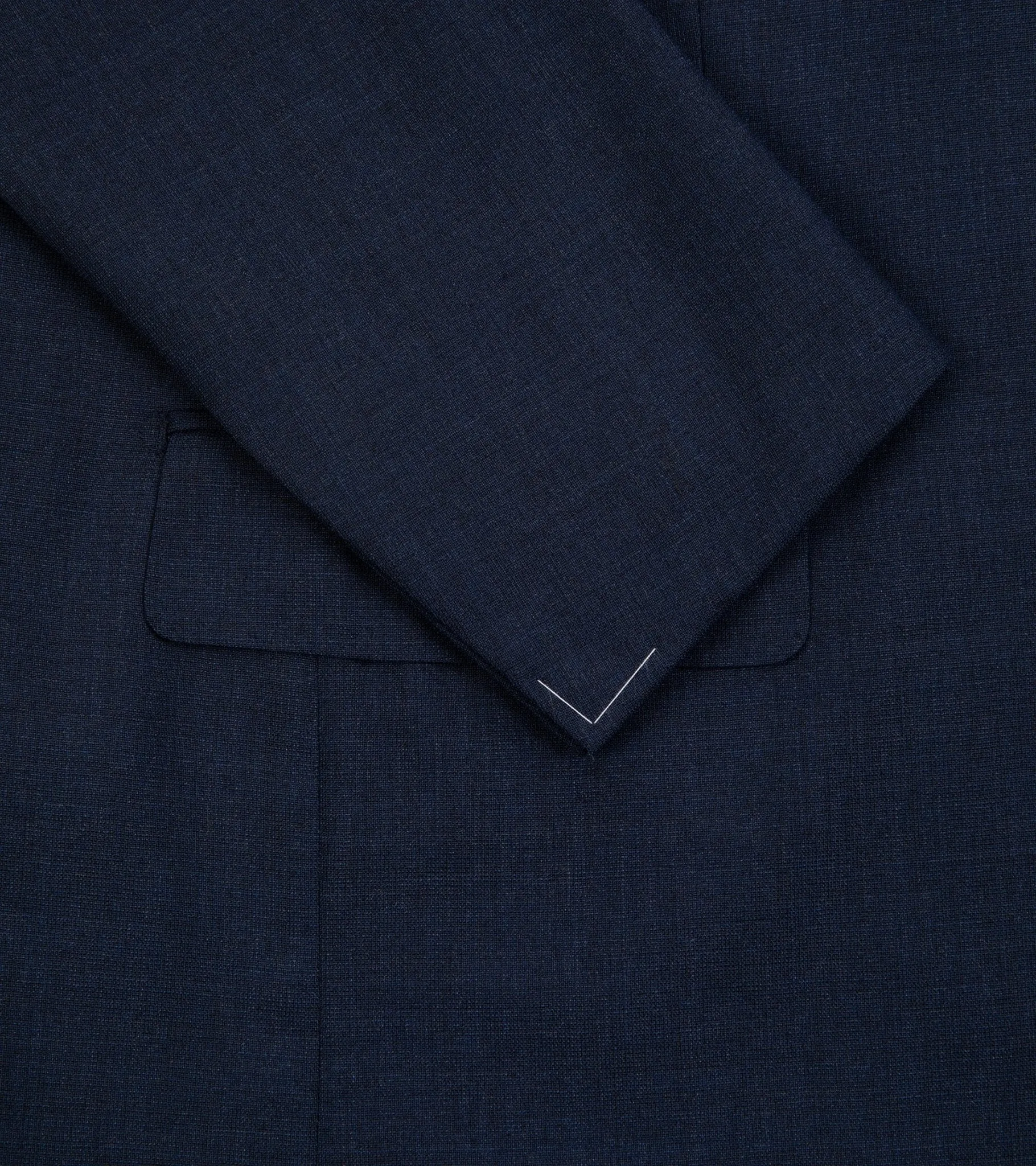 Ring Jacket Calm Twist Wool Suit: Slate Blue