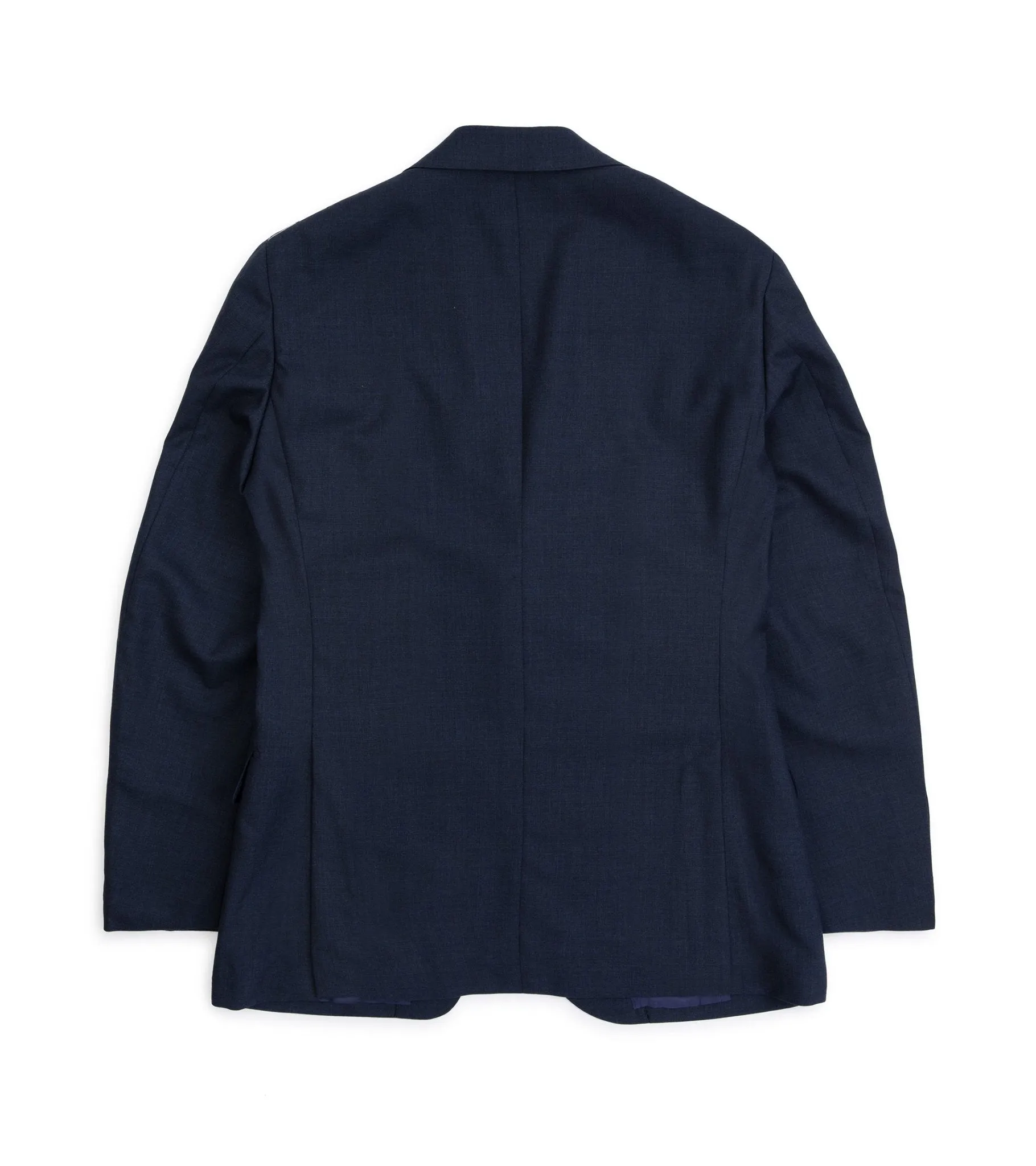 Ring Jacket Calm Twist Wool Suit: Slate Blue