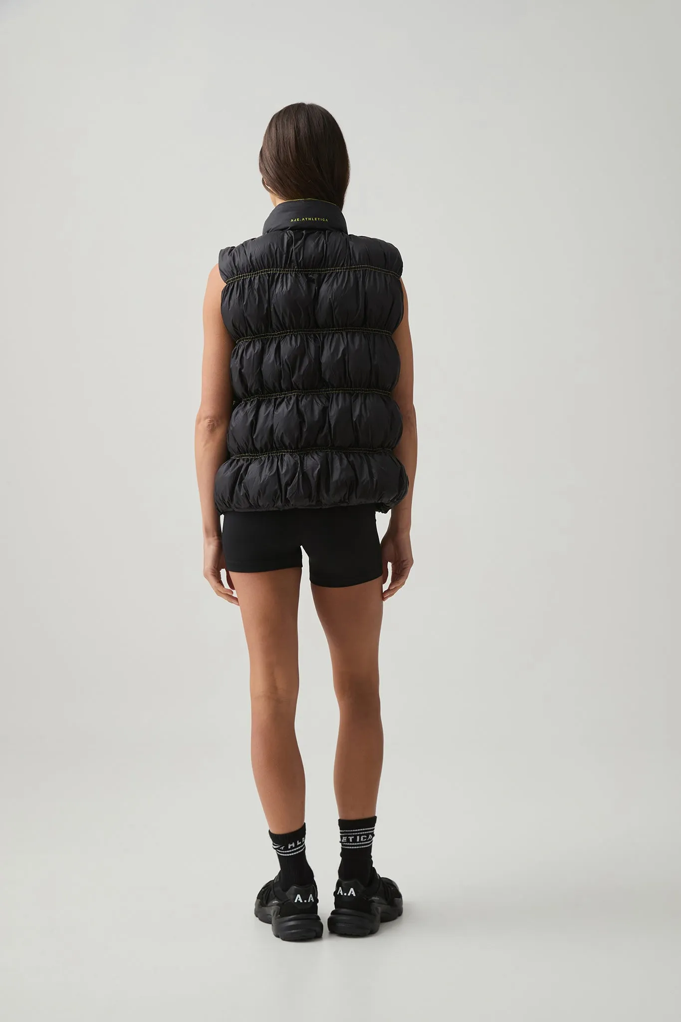 Ruched Puffer Vest 722