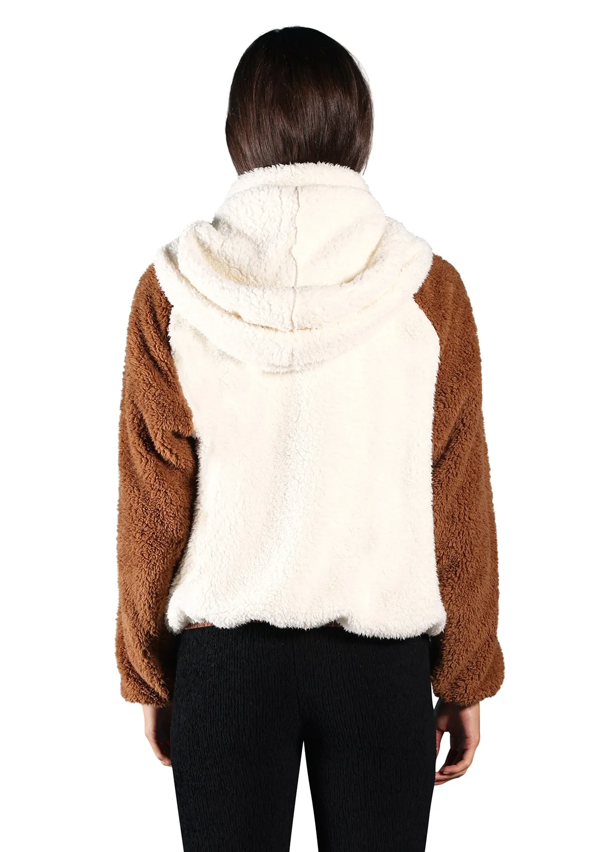 Sherpa Jacket with Removable Hood