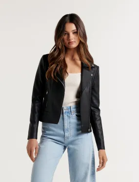 Skye PU Biker Jacket