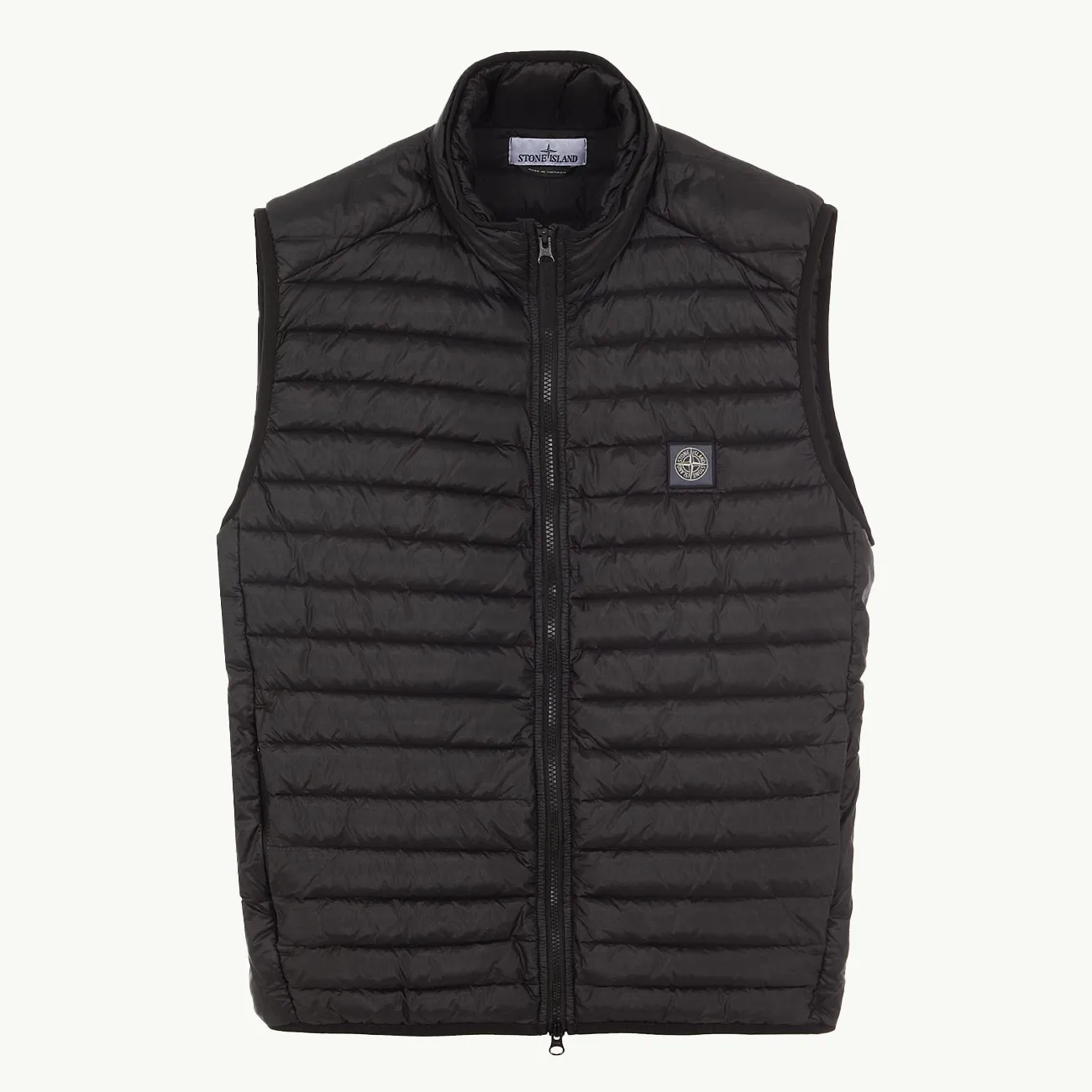 Sleeveless Real Down Jacket - Black 2979